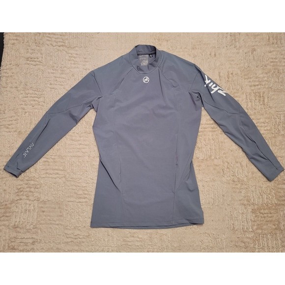 Zhik Avlare Hydrophobic Water Repellent Gray Long Sleeve Shirt Stretch Men's S - Picture 1 of 7